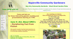 Desktop Screenshot of napervillecommunitygardeners.org