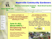 Tablet Screenshot of napervillecommunitygardeners.org